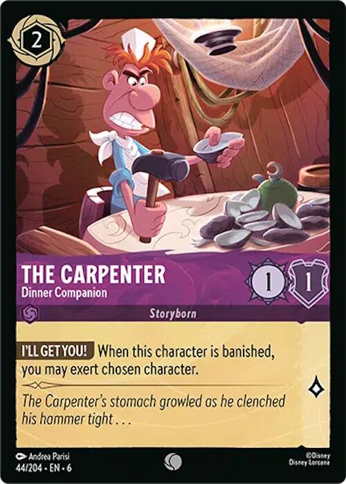 The Carpenter - Dinner Companion (44/204) [Azurite Sea] Lorcana Single Disney | Red Claw Gaming