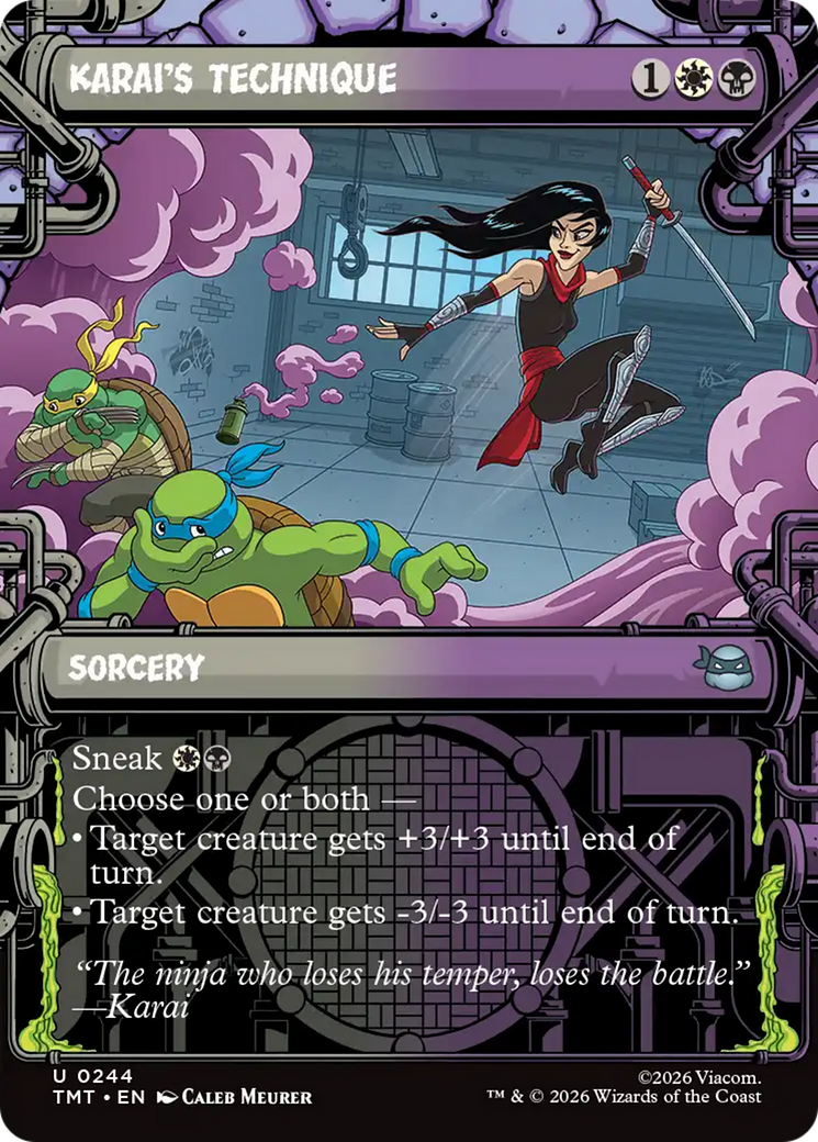 Karai's Technique (Showcase) [Teenage Mutant Ninja Turtles] MTG Single Magic: The Gathering | Red Claw Gaming