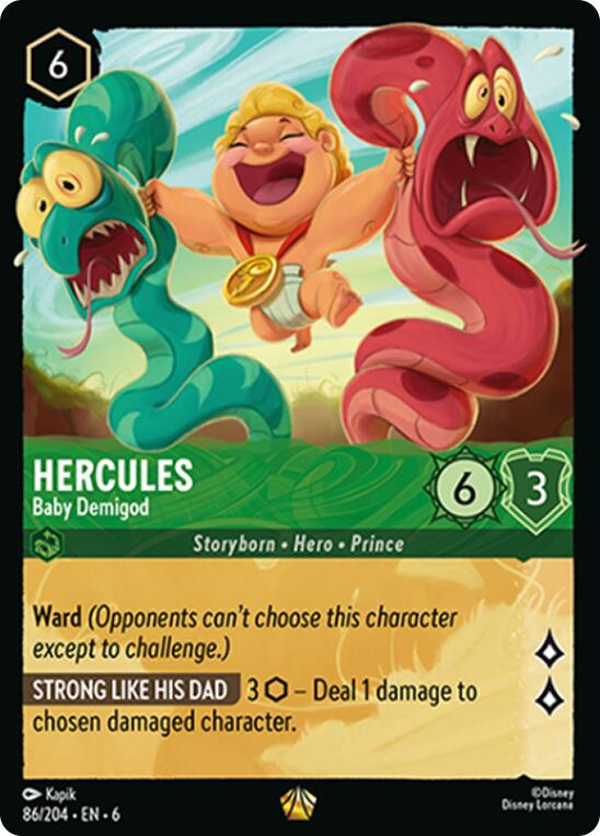 Hercules - Baby Demigod (86/204) [Azurite Sea] Lorcana Single Disney | Red Claw Gaming
