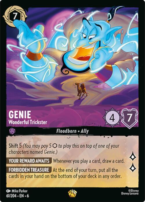 Genie - Wonderful Trickster (61/204) [Azurite Sea] Lorcana Single Disney | Red Claw Gaming