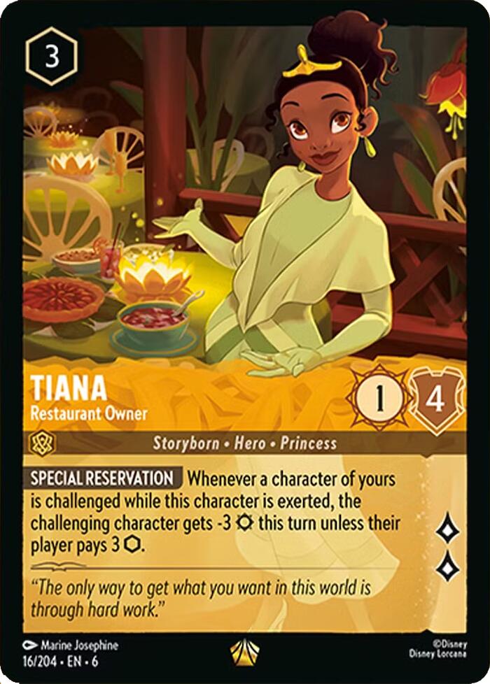 Tiana - Restaurant Owner (16/204) [Azurite Sea] Lorcana Single Disney | Red Claw Gaming