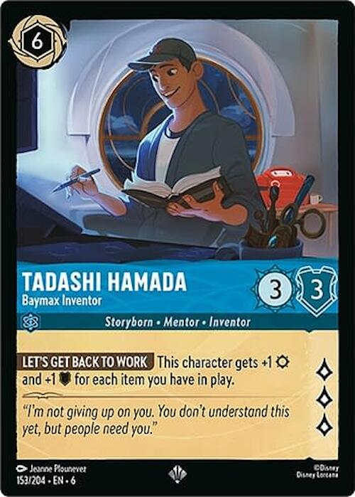 Tadashi Hamada - Baymax Inventor (153/204) [Azurite Sea] Lorcana Single Disney | Red Claw Gaming