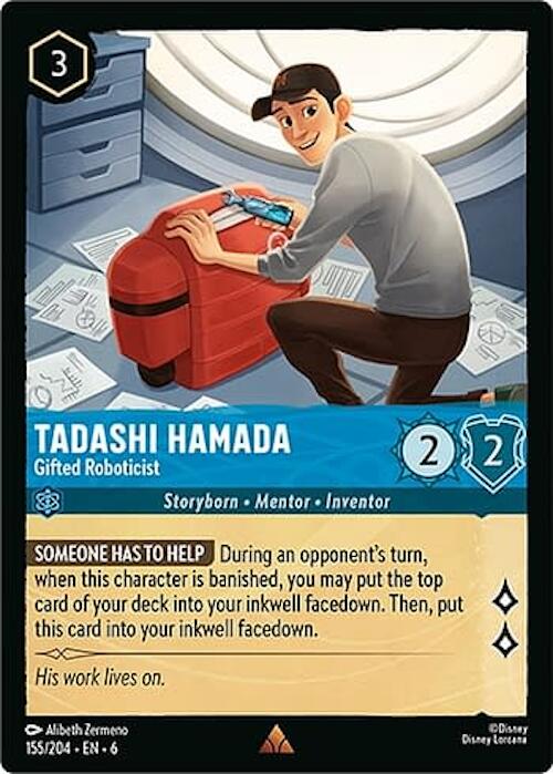 Tadashi Hamada - Gifted Roboticist (155/204) [Azurite Sea] Lorcana Single Disney | Red Claw Gaming