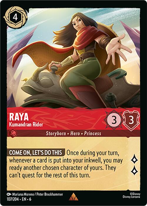 Raya - Kumandran Rider (107/204) [Azurite Sea] Lorcana Single Disney | Red Claw Gaming