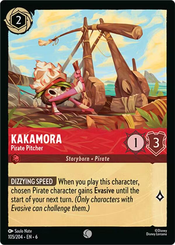 Kakamora - Pirate Pitcher (105/204) [Azurite Sea] Lorcana Single Disney | Red Claw Gaming
