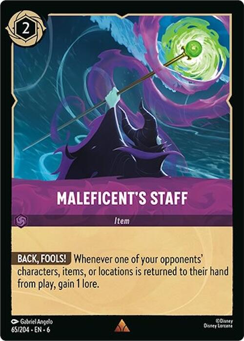 Maleficent's Staff (65/204) [Azurite Sea] Lorcana Single Disney | Red Claw Gaming