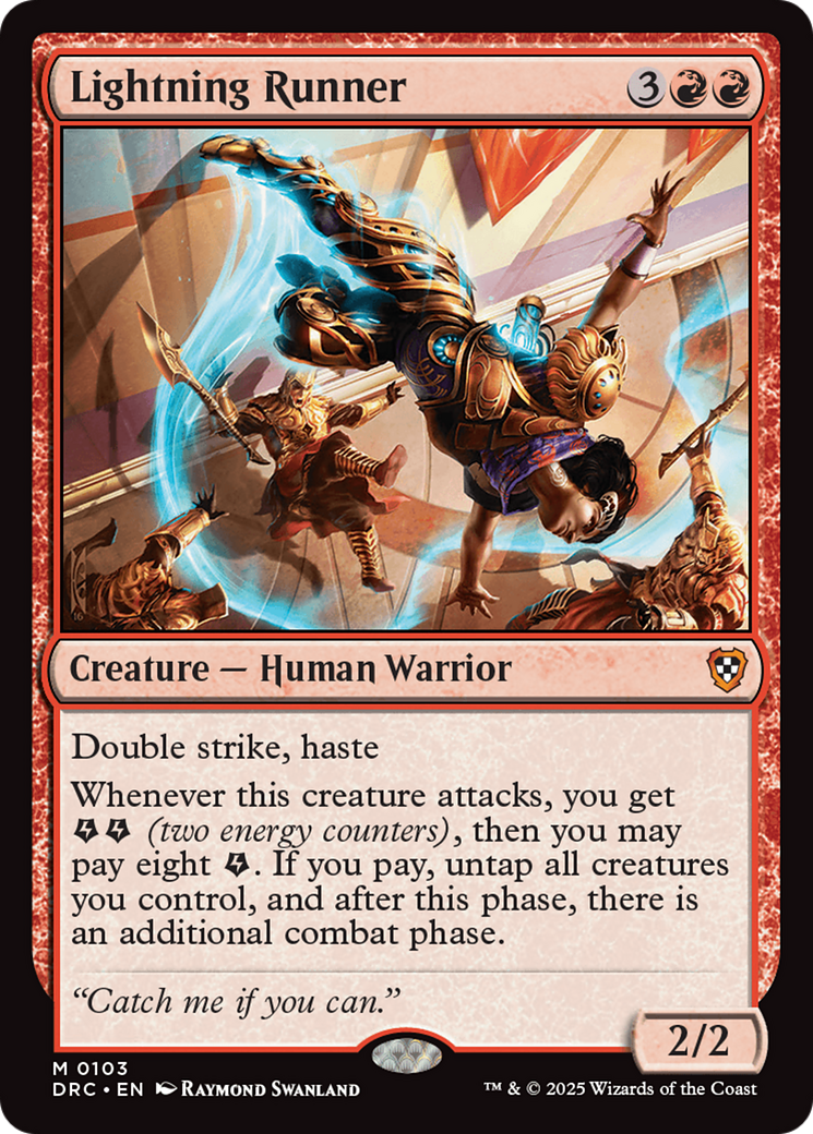 Lightning Runner [Aetherdrift Commander] MTG Single Magic: The Gathering | Red Claw Gaming