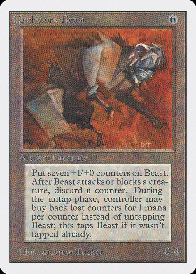 Clockwork Beast [Unlimited Edition] MTG Single Magic: The Gathering | Red Claw Gaming