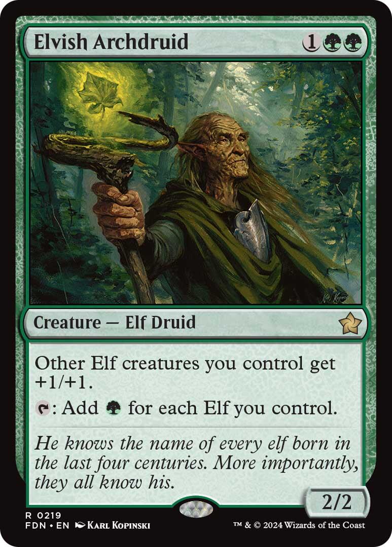 Elvish Archdruid [Foundations] MTG Single Magic: The Gathering | Red Claw Gaming