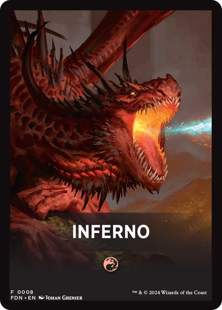Inferno Theme Card [Foundations Tokens] MTG Single Magic: The Gathering | Red Claw Gaming