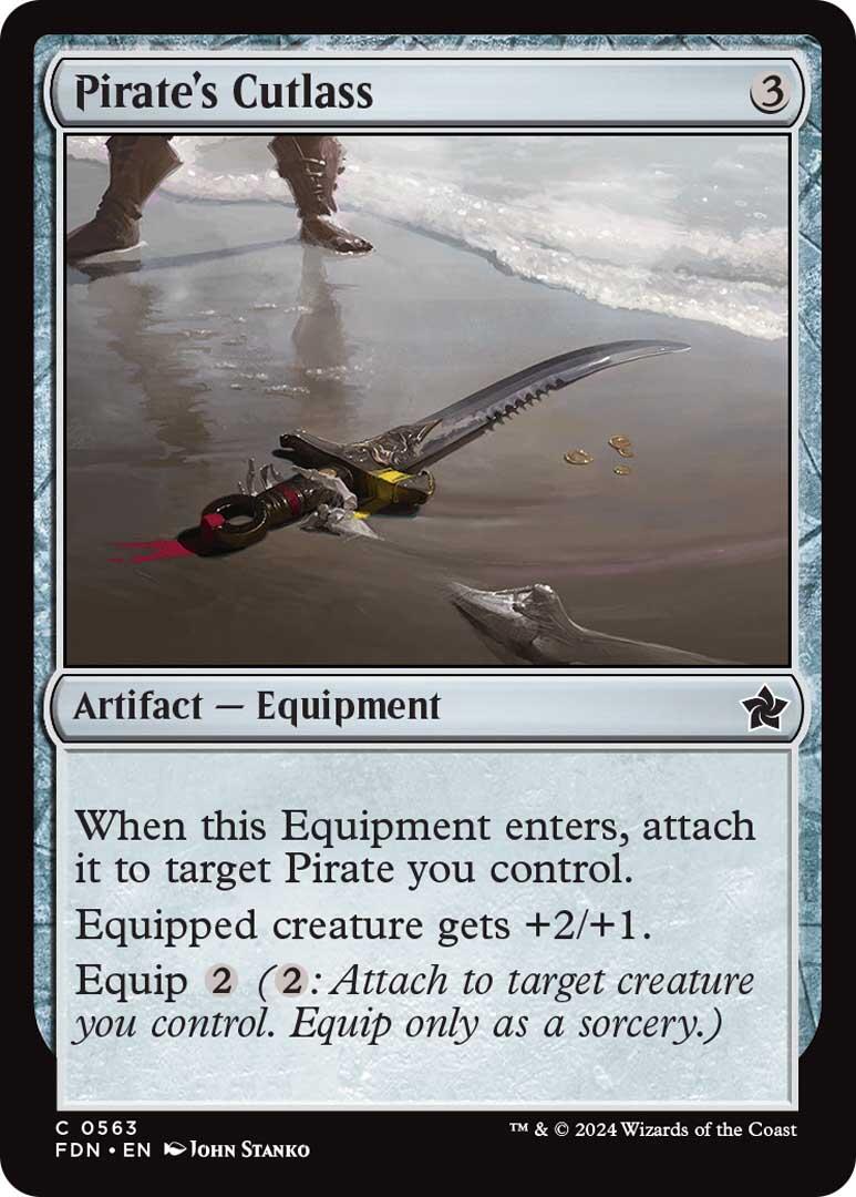 Pirate's Cutlass [Foundations] MTG Single Magic: The Gathering | Red Claw Gaming