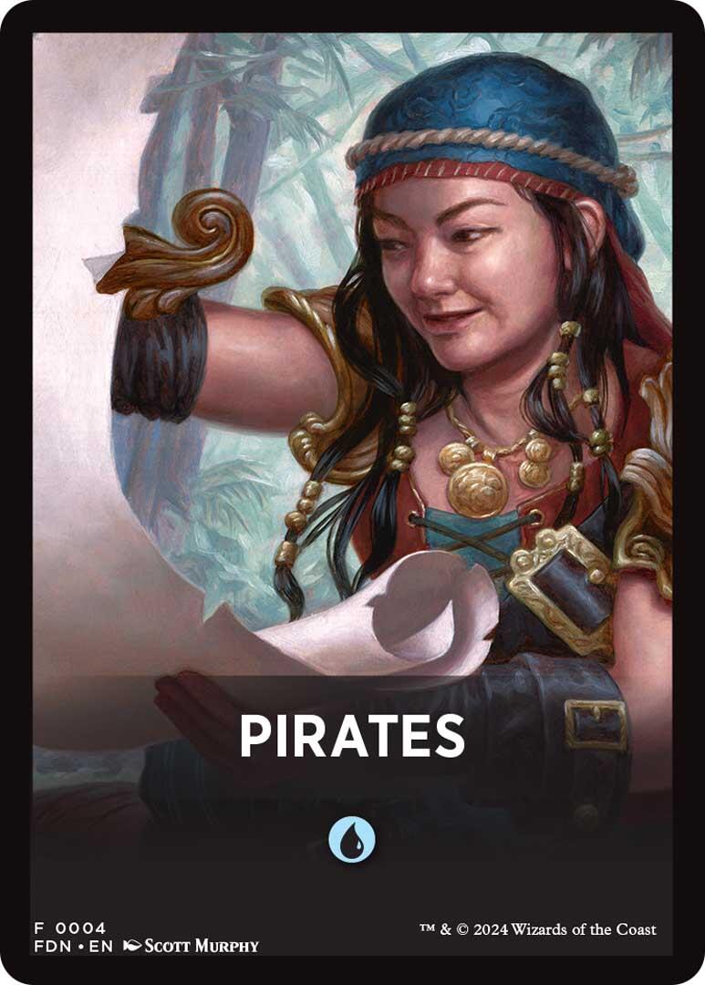 Pirates Theme Card [Foundations Tokens] MTG Single Magic: The Gathering | Red Claw Gaming