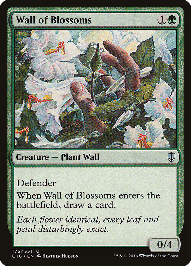 Wall of Blossoms [Commander 2016] MTG Single Magic: The Gathering | Red Claw Gaming
