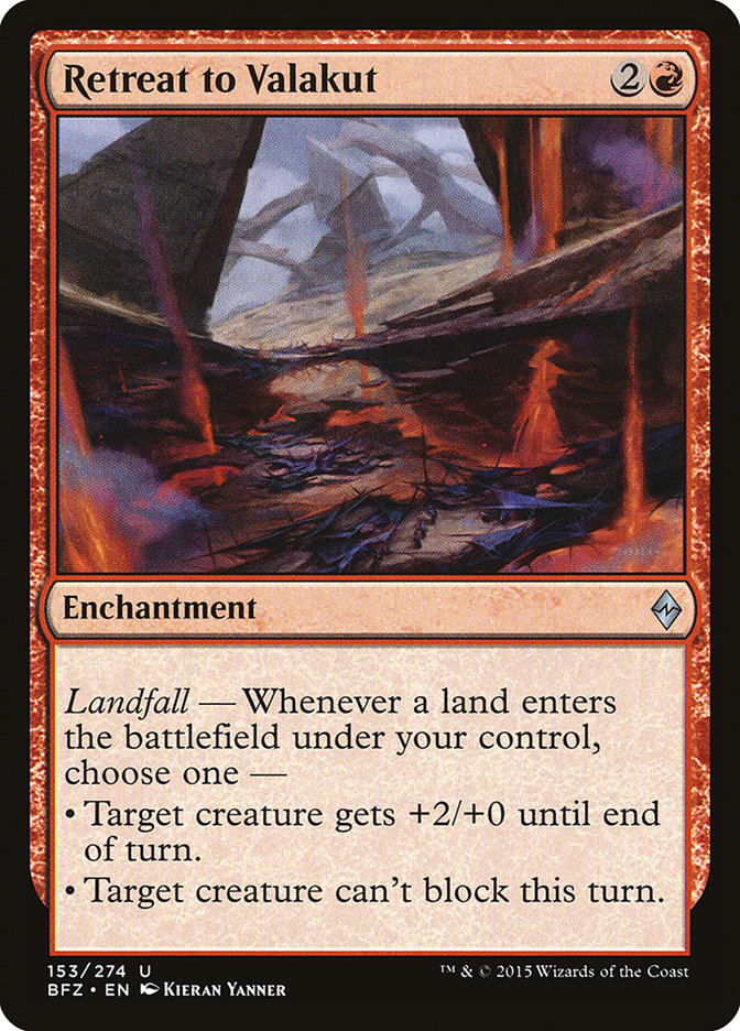Retreat to Valakut [Battle for Zendikar] MTG Single Magic: The Gathering | Red Claw Gaming