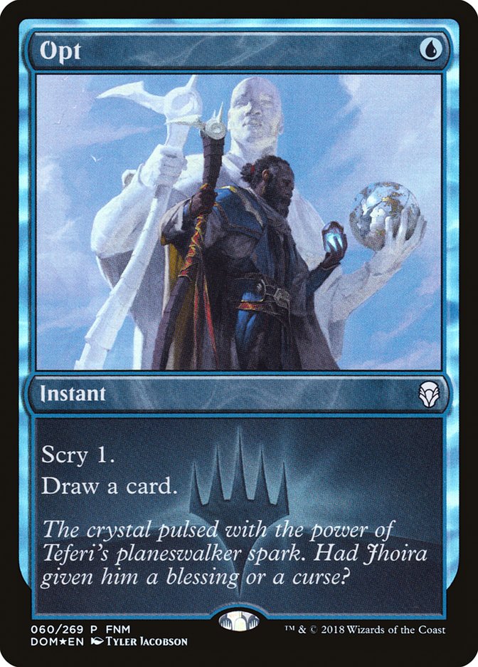 Opt (FNM) [Dominaria Promos] MTG Single Magic: The Gathering | Red Claw Gaming