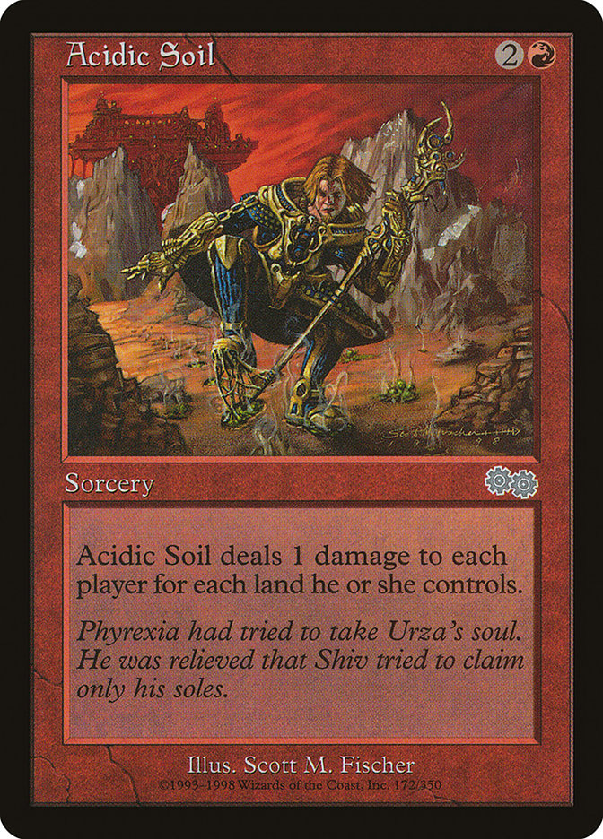 Acidic Soil [Urza's Saga] MTG Single Magic: The Gathering | Red Claw Gaming