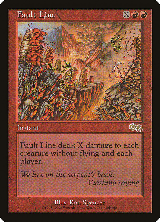 Fault Line [Urza's Saga] MTG Single Magic: The Gathering | Red Claw Gaming