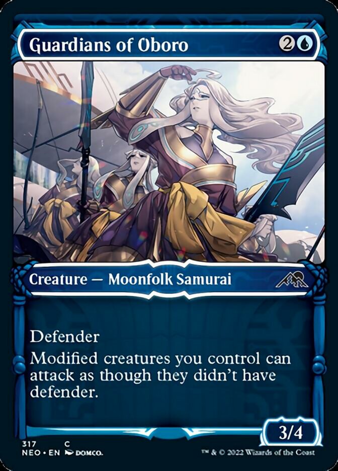 Guardians of Oboro (Showcase Samurai) [Kamigawa: Neon Dynasty] MTG Single Magic: The Gathering    | Red Claw Gaming