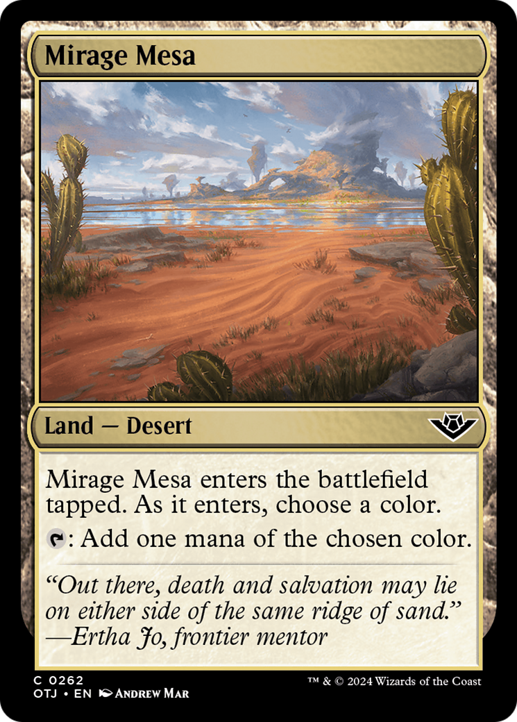 Mirage Mesa [Outlaws of Thunder Junction] MTG Single Magic: The Gathering    | Red Claw Gaming