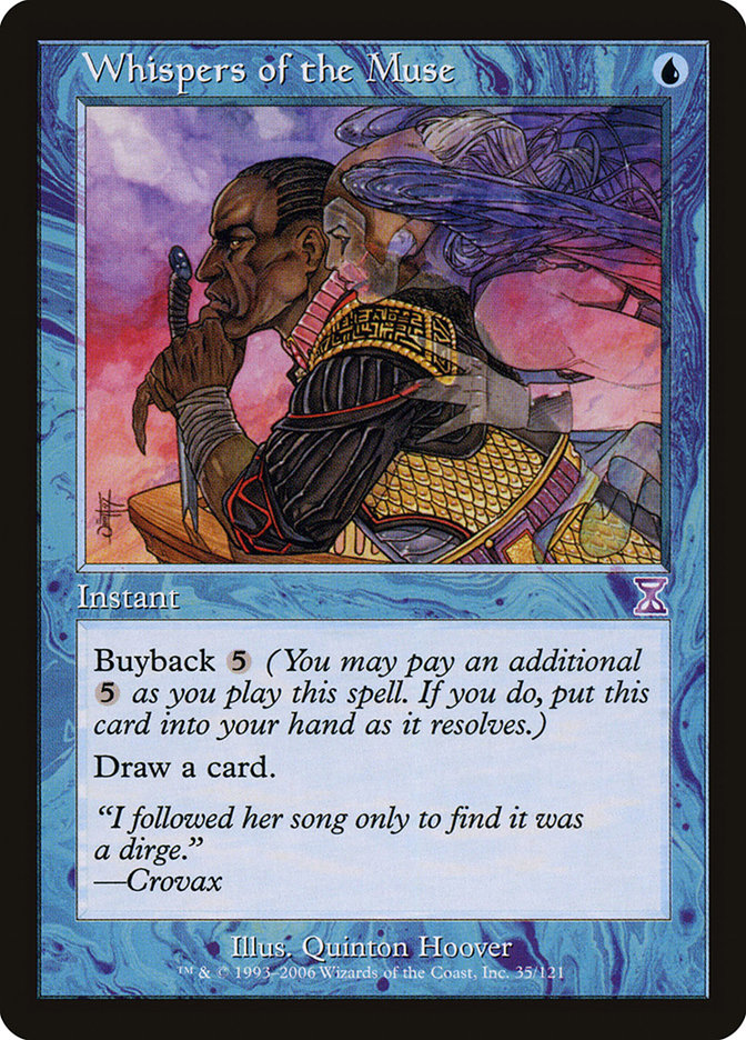Whispers of the Muse [Time Spiral Timeshifted] MTG Single Magic: The Gathering | Red Claw Gaming
