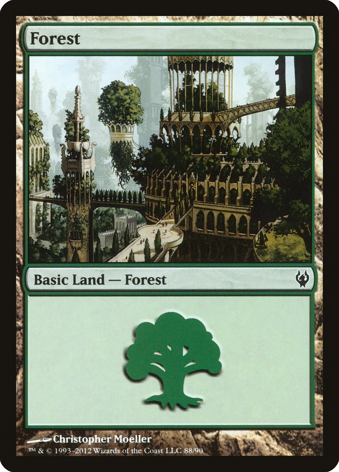 Forest (88) [Duel Decks: Izzet vs. Golgari] MTG Single Magic: The Gathering | Red Claw Gaming