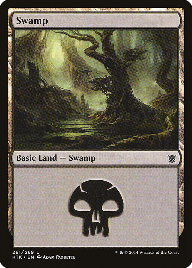Swamp (261) [Khans of Tarkir] MTG Single Magic: The Gathering | Red Claw Gaming