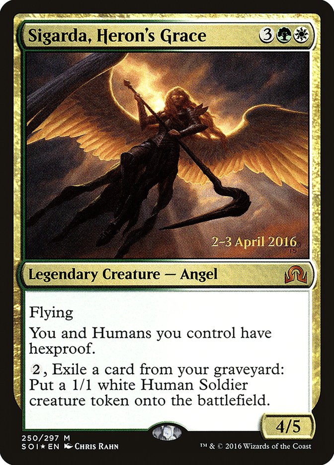 Sigarda, Heron's Grace [Shadows over Innistrad Prerelease Promos] MTG Single Magic: The Gathering | Red Claw Gaming