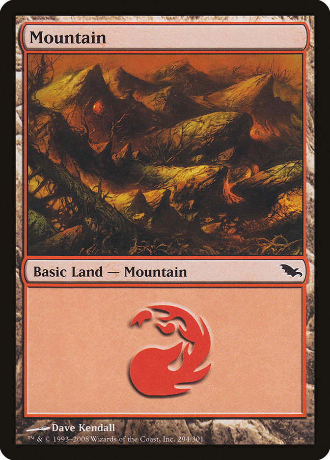 Mountain (294) [Shadowmoor] MTG Single Magic: The Gathering | Red Claw Gaming