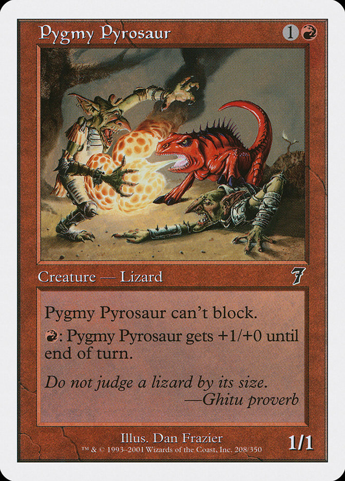 Pygmy Pyrosaur [Seventh Edition] MTG Single Magic: The Gathering | Red Claw Gaming