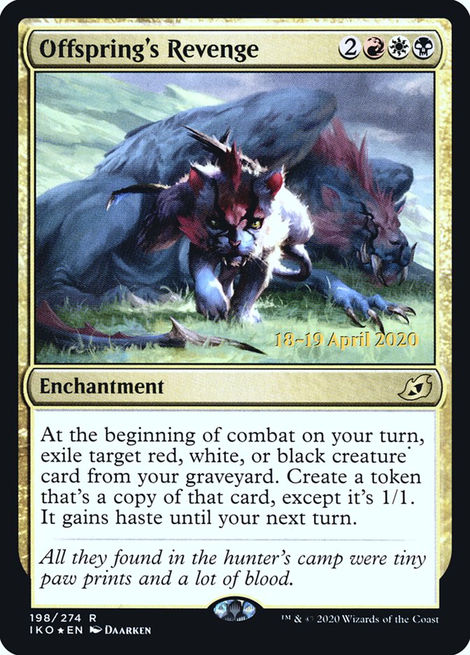 Offspring's Revenge [Ikoria: Lair of Behemoths Prerelease Promos] MTG Single Magic: The Gathering | Red Claw Gaming