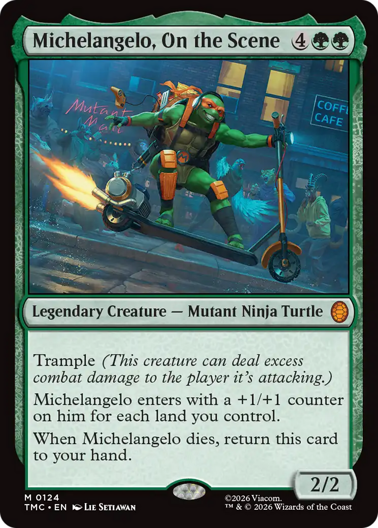 Michelangelo, On the Scene [Teenage Mutant Ninja Turtles Commander] MTG Single Magic: The Gathering | Red Claw Gaming