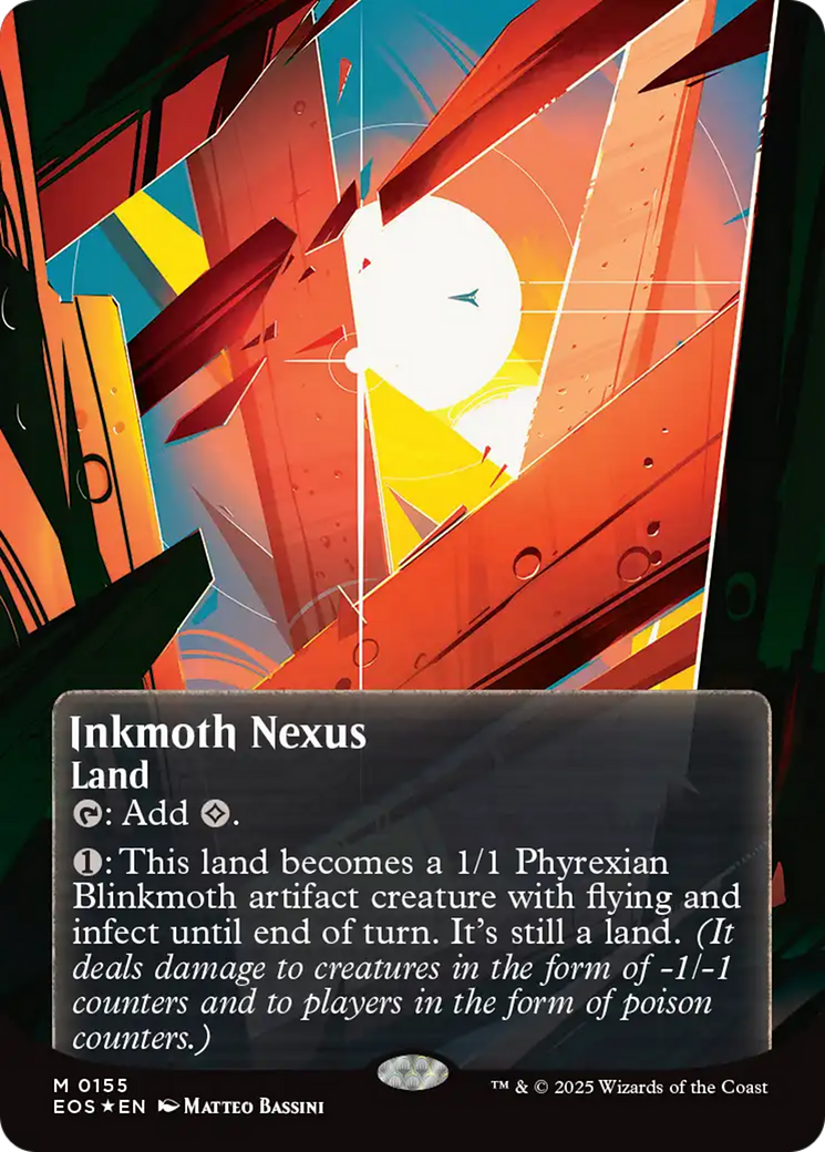 Inkmoth Nexus (0155) (Borderless) (Galaxy Foil) [Edge of Eternities: Stellar Sights] MTG Single Magic: The Gathering | Red Claw Gaming
