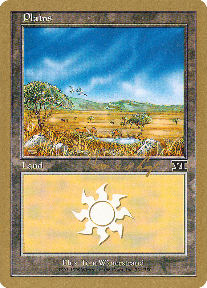 Plains (tvdl331) (Tom van de Logt) [World Championship Decks 2000] MTG Single Magic: The Gathering | Red Claw Gaming