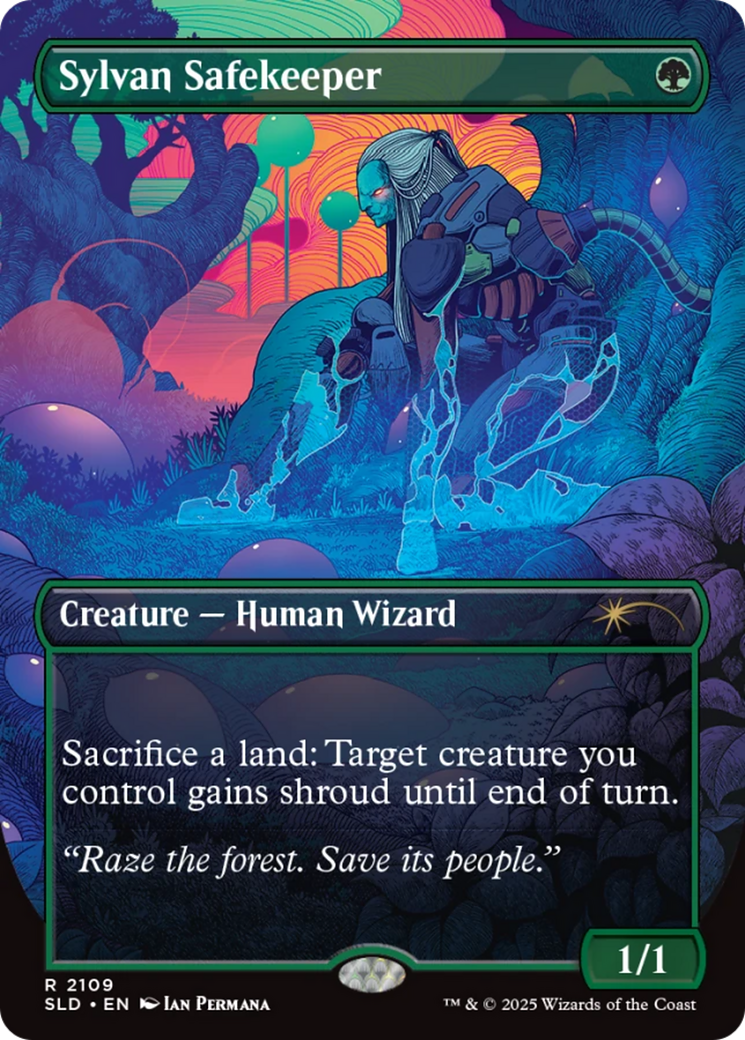 Sylvan Safekeeper (Galaxy Foil) [Secret Lair Drop Series] MTG Single Magic: The Gathering | Red Claw Gaming