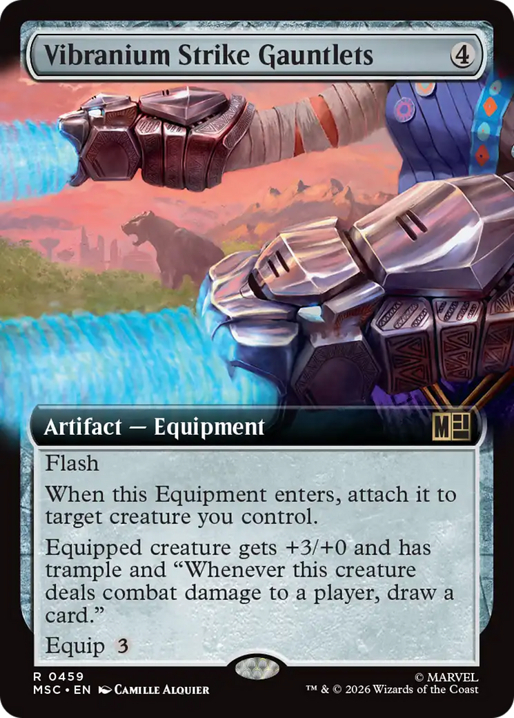 Vibranium Strike Gauntlets (Extended Art) [Marvel Super Heroes Commander] | Red Claw Gaming