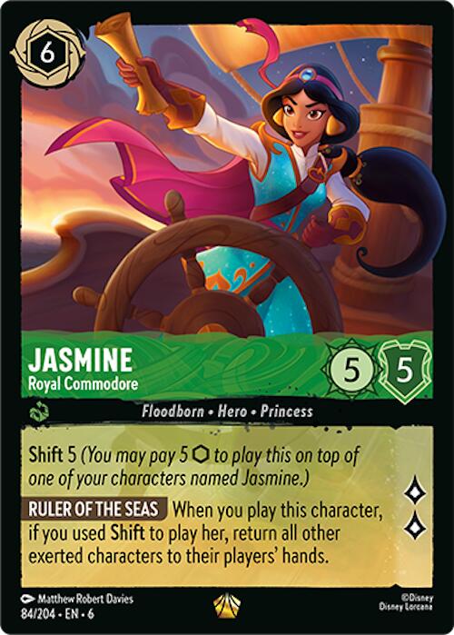 Jasmine - Royal Commodore (84/204) [Azurite Sea] Lorcana Single Disney | Red Claw Gaming