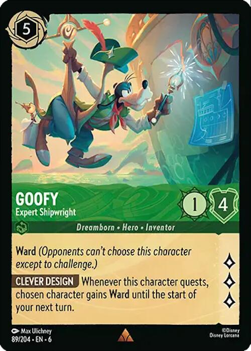 Goofy - Expert Shipwright (89/204) [Azurite Sea] Lorcana Single Disney | Red Claw Gaming