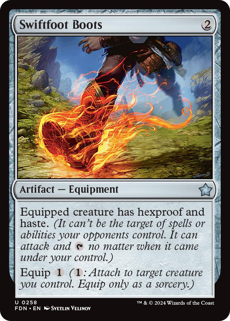 Swiftfoot Boots [Foundations] MTG Single Magic: The Gathering | Red Claw Gaming