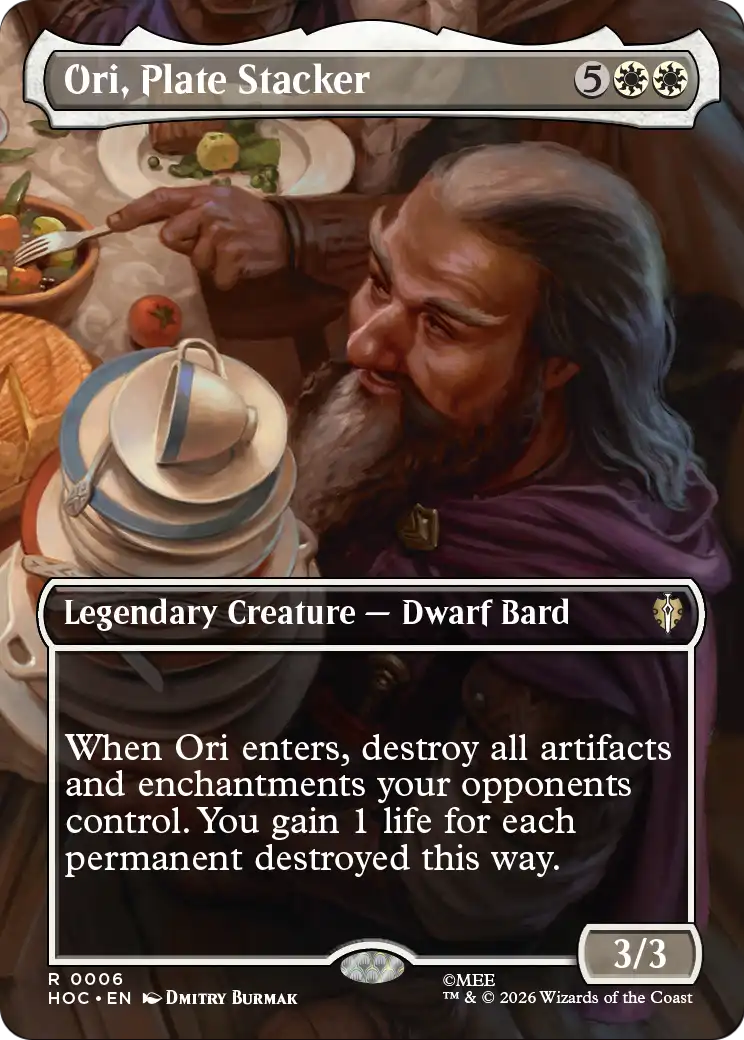 Ori, Plate Stacker (Borderless) [The Hobbit: Eternal-Legal] MTG Single Magic: The Gathering | Red Claw Gaming