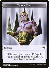 Treasure // Tyvar Kell Emblem Double-Sided Token [Kaldheim Tokens] MTG Single Magic: The Gathering | Red Claw Gaming