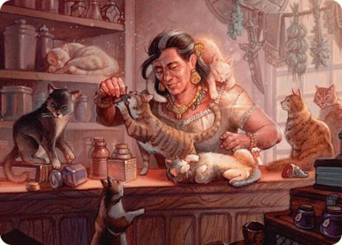 Cat Collector Art Card (1/54) [Foundations Art Series] MTG Single Magic: The Gathering | Red Claw Gaming