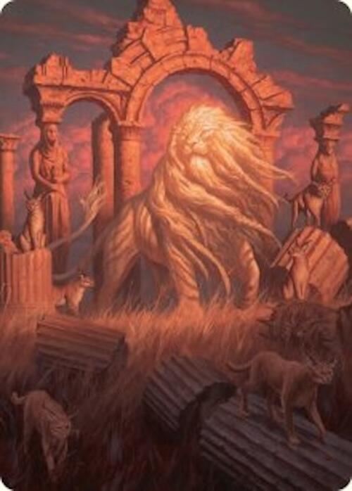 Arahbo, the First Fang Art Card (26/54) [Foundations Art Series] MTG Single Magic: The Gathering | Red Claw Gaming