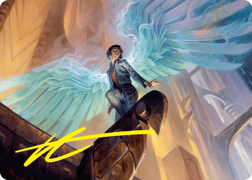 Giada, Font of Hope Art Card (20/54) (Gold-Stamped Signature) [Foundations Art Series] MTG Single Magic: The Gathering | Red Claw Gaming