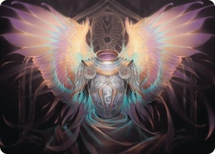 Celestial Armor Art Card (2/54) [Foundations Art Series] MTG Single Magic: The Gathering | Red Claw Gaming