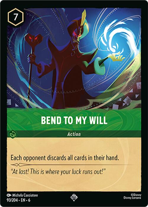 Bend to My Will (93/204) [Azurite Sea] Lorcana Single Disney | Red Claw Gaming