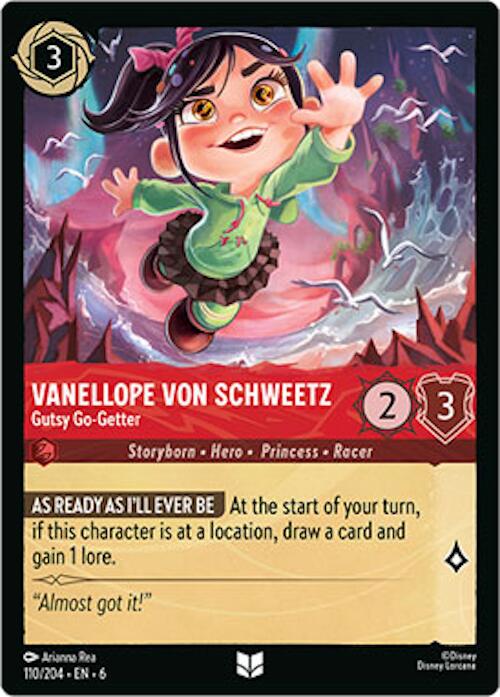 Vanellope von Schweetz - Gutsy Go-Getter (110/204) [Azurite Sea] Lorcana Single Disney | Red Claw Gaming