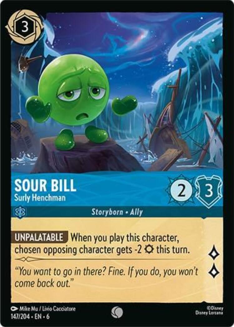Sour Bill - Surly Henchman (147/204) [Azurite Sea] Lorcana Single Disney | Red Claw Gaming