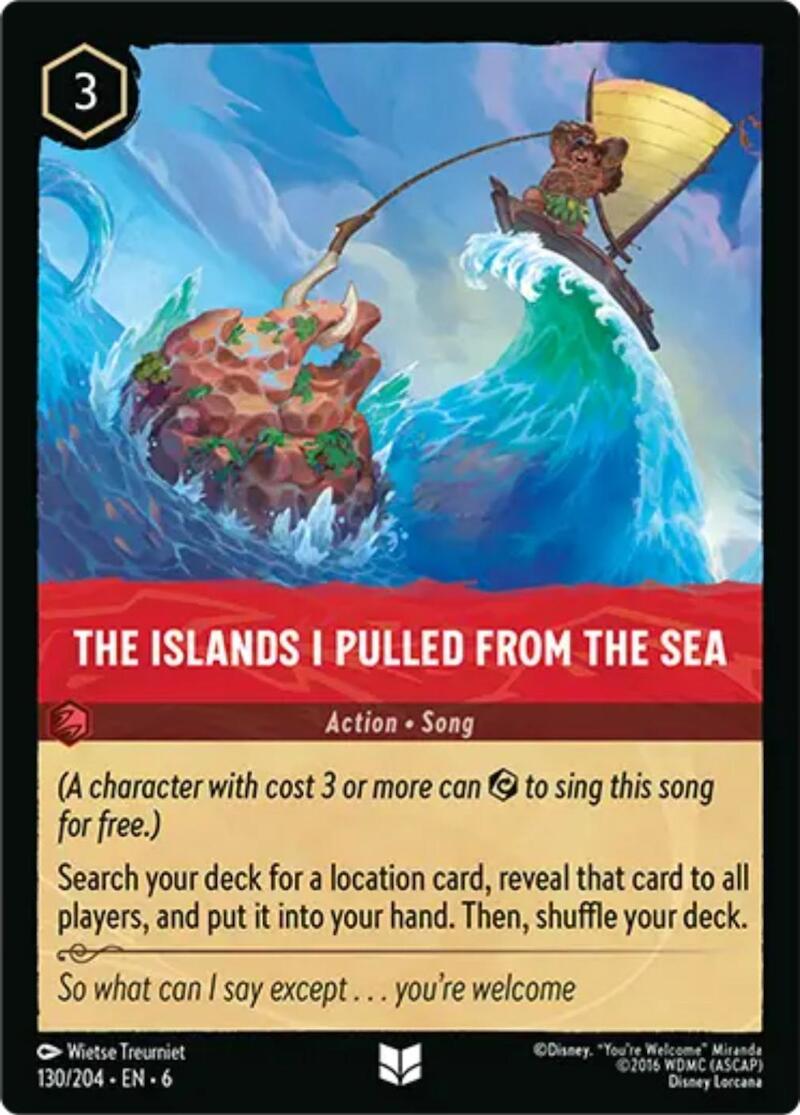 The Islands I Pulled From The Sea (130/204) [Azurite Sea] Lorcana Single Disney | Red Claw Gaming