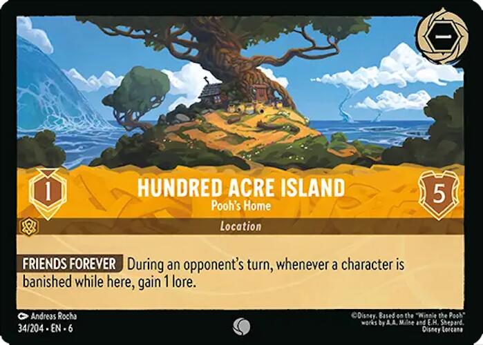 Hundred Acre Island - Pooh's Home (34/204) [Azurite Sea] Lorcana Single Disney | Red Claw Gaming