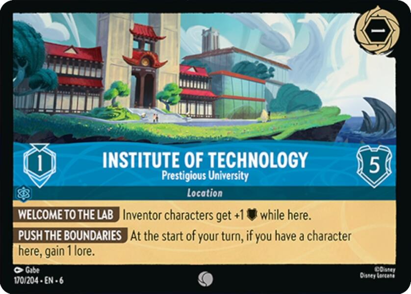 Institute of Technology - Prestigious University (170/204) [Azurite Sea] Lorcana Single Disney | Red Claw Gaming